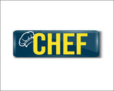 Chef I Restaurant I Hotel I Rectangular Pin Badge