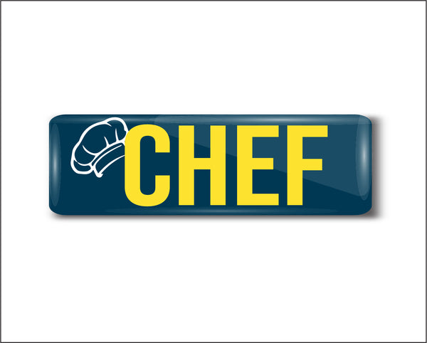 Chef I Restaurant I Hotel I Rectangular Pin Badge