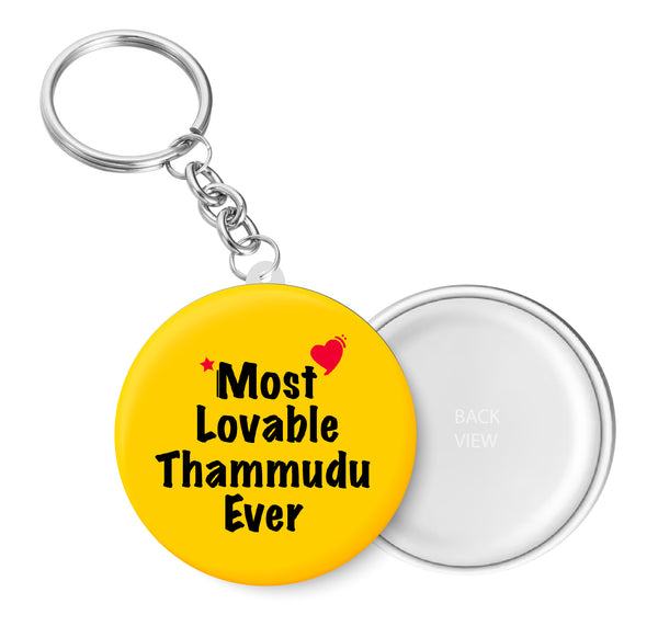 Most Lovable Thammudu Ever I Raksha Bandhan Gifts Key Chain