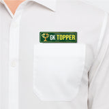 GK Topper I Gendral Knowedge I Class Topper I School I College I University I Rectangular Pin Badge