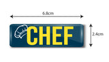Chef I Restaurant I Hotel I Rectangular Pin Badge