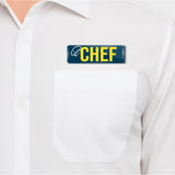 Chef I Restaurant I Hotel I Rectangular Pin Badge