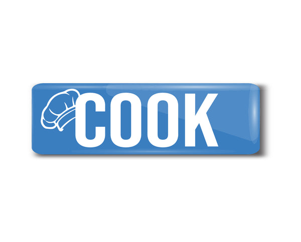 Cook I Restaurant I Hotel I Rectangular Pin Badge