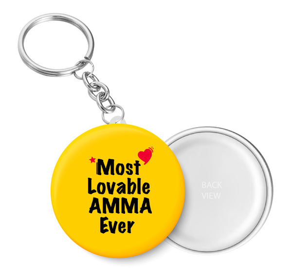 Most Lovable AMMA Ever I Key Chain