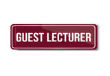 Guest Lecturer I School I College I University I Office Rectangular Pin Badge