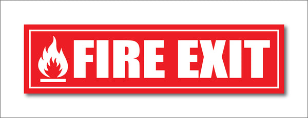 Fire Exit I Office I Shop I School I College I Restaurants I Hospital I Company I Super Market I Cinema Theatre I Wall Sticker