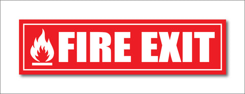 Fire Exit I Office I Shop I School I College I Restaurants I Hospital I Company I Super Market I Cinema Theatre I Wall Sticker