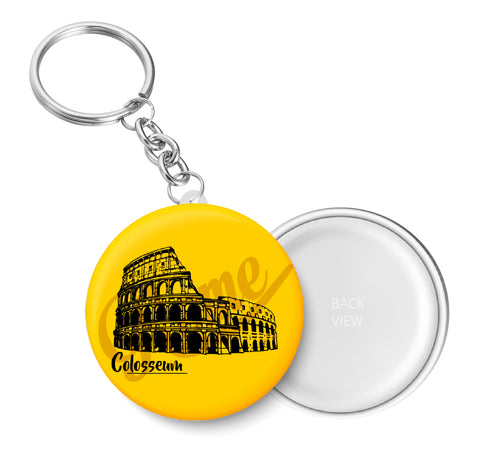Colosseum I Rome I Europe I World Landmarks Key Chain