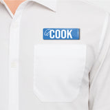 Cook I Restaurant I Hotel I Rectangular Pin Badge