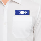 Chief I Restaurant I Hotel I Rectangular Pin Badge