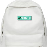 Server I Restaurant I Hotel I Rectangular Pin Badge