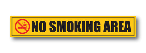 No Smoking Area I Office I Shop I School I College I Restaurants I Hospital I Company I Super Market I Cinema Theatre I Wall Sticker