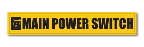 Main Power Switch I Office I Shop I School I College I Restaurant I Hospital I Company I Super Market I Cinema Theatre I Wall Sticker