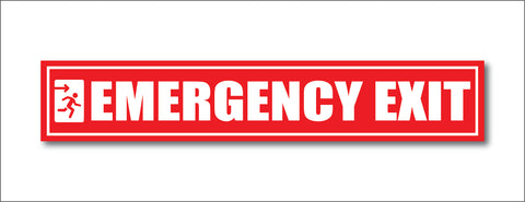 Emergency Exit I Office I Shop I School I College I Restaurants I Hospital I Company I Super Market I Cinema Theatre I Wall Sticker