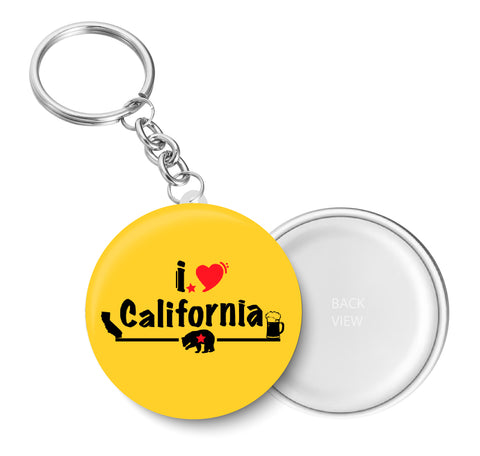I Love California I Love with United States Series I Key Chain