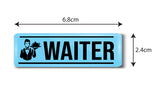 Waiter I Restaurant I Hotel I Rectangular Pin Badge