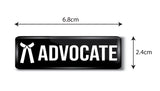 Advocate I Lawyer I Court Rectangular Pin Badge