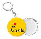 I Love My Aniyathi Key Chain