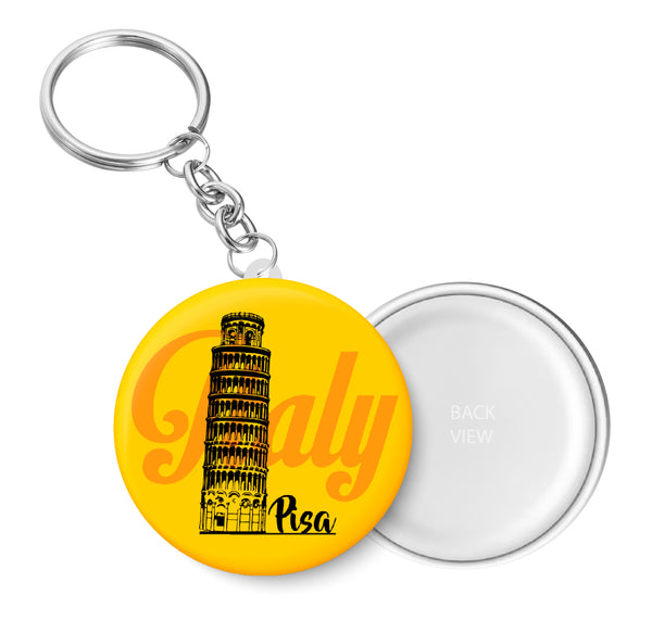 Pisa I Italy I Europe I World Landmarks Key Chain