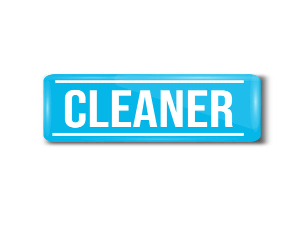 Cleaner I Restaurant I Hotel I Rectangular Pin Badge