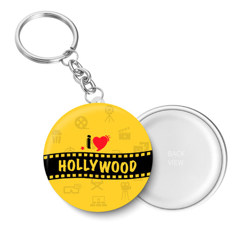 I Love Hollywood Key Chain