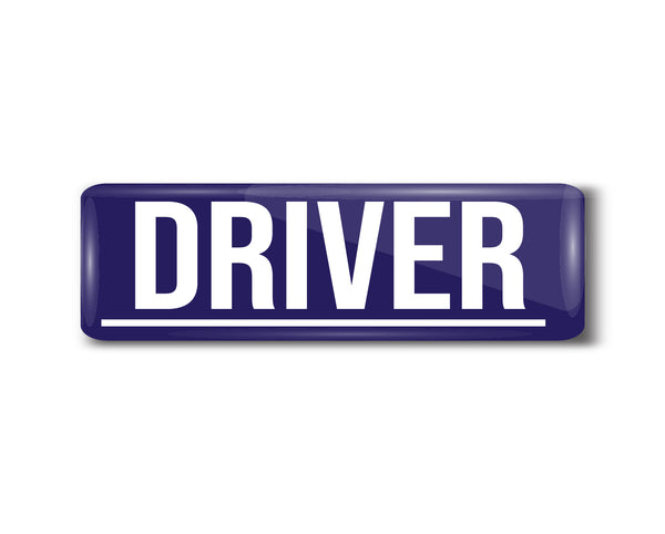 Driver I Transport I Rectangular Pin Badge
