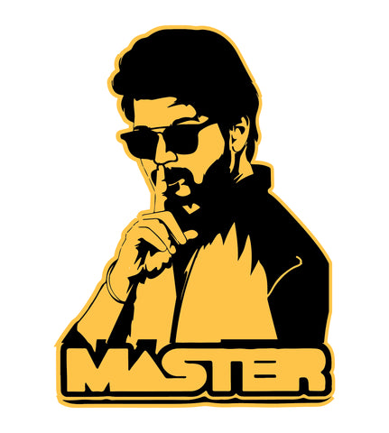 Thalapathy Vijay I Master Car Window Decal
