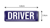 Driver I Transport I Rectangular Pin Badge