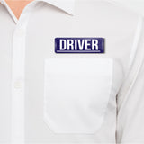 Driver I Transport I Rectangular Pin Badge