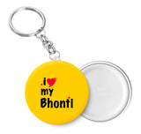I Love My Bhonti Key Chain