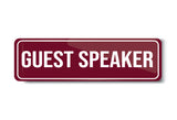 Guest Speaker I School I College I University I Office I Company I Rectangular Pin Badge