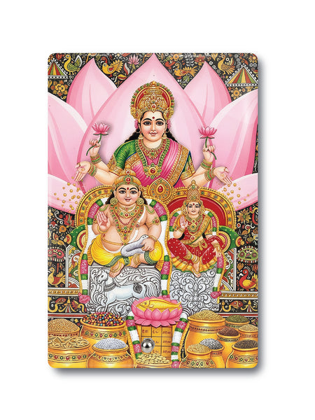 Lord Kubera Lakshmi I Kuber Ashtalakshmi Dhanprapti I Goddess of Wealth I  Table Top Acrylic Photo Frame