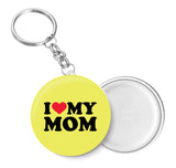 I Love My Mom Key Chain