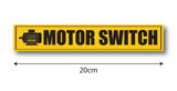 Motor Switch I Office I School I College I Restaurants I Hospital I Company I Super Market I Wall Sticker