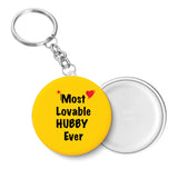 Most Lovable Hubby Ever I Relationship I Key Chain