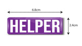 Helper I Office I Rectangular Pin Badge