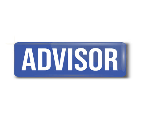Advisor I Office I Rectangular Pin Badge