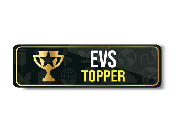 EVS Topper I Enveramentol Science I Class Topper I School I College I University I Rectangular Pin Badge