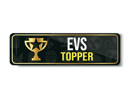 EVS Topper I Enveramentol Science I Class Topper I School I College I University I Rectangular Pin Badge