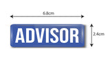 Advisor I Office I Rectangular Pin Badge