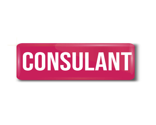 Consulant I Office I Rectangular Pin Badge