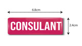 Consulant I Office I Rectangular Pin Badge