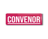 Convenor I Office I Rectangular Pin Badge
