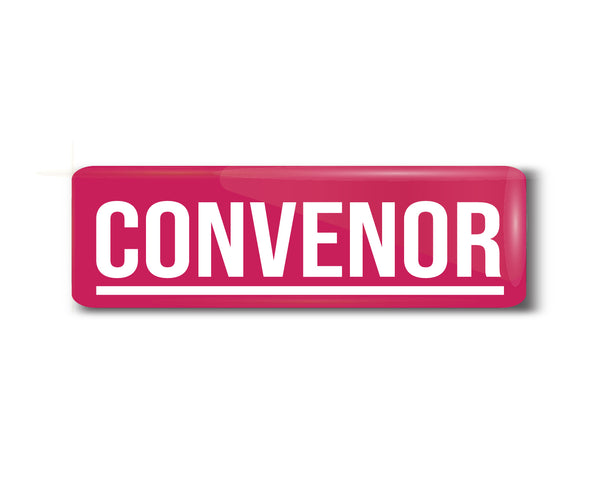 Convenor I Office I Rectangular Pin Badge
