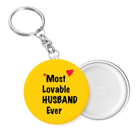 Most Lovable Husband Ever I Relationship I Key Chain
