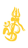 "Ohm With Trishul" Car Window Decal