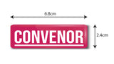 Convenor I Office I Rectangular Pin Badge