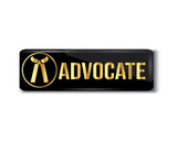 Lawyer I Advocate I Court Rectangular Pin Badge