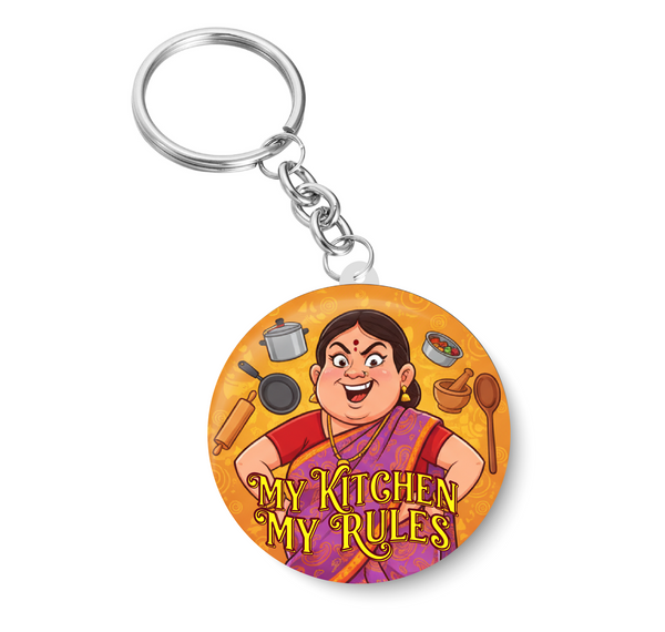 Kitchen Rules I My Kitchen My Rules I Indian MOM Kitchen Rules I Cooking I Restaurant I  Key Chain
