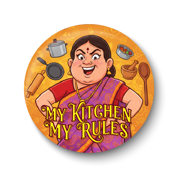 Kitchen Rules I My Kitchen My Rules I Indian MOM Kitchen Rules I Cooking I Restaurant I Fridge Magnet